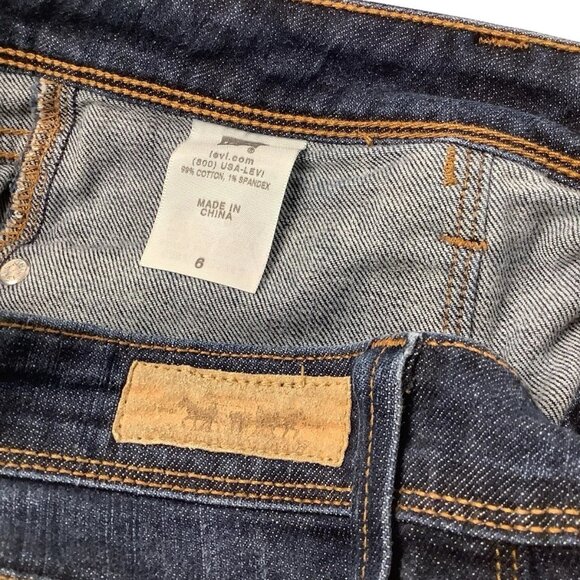 Levi's 545 Capri Mid Rise Denim Jeans Women’s Size 6 - Picture 9 of 10